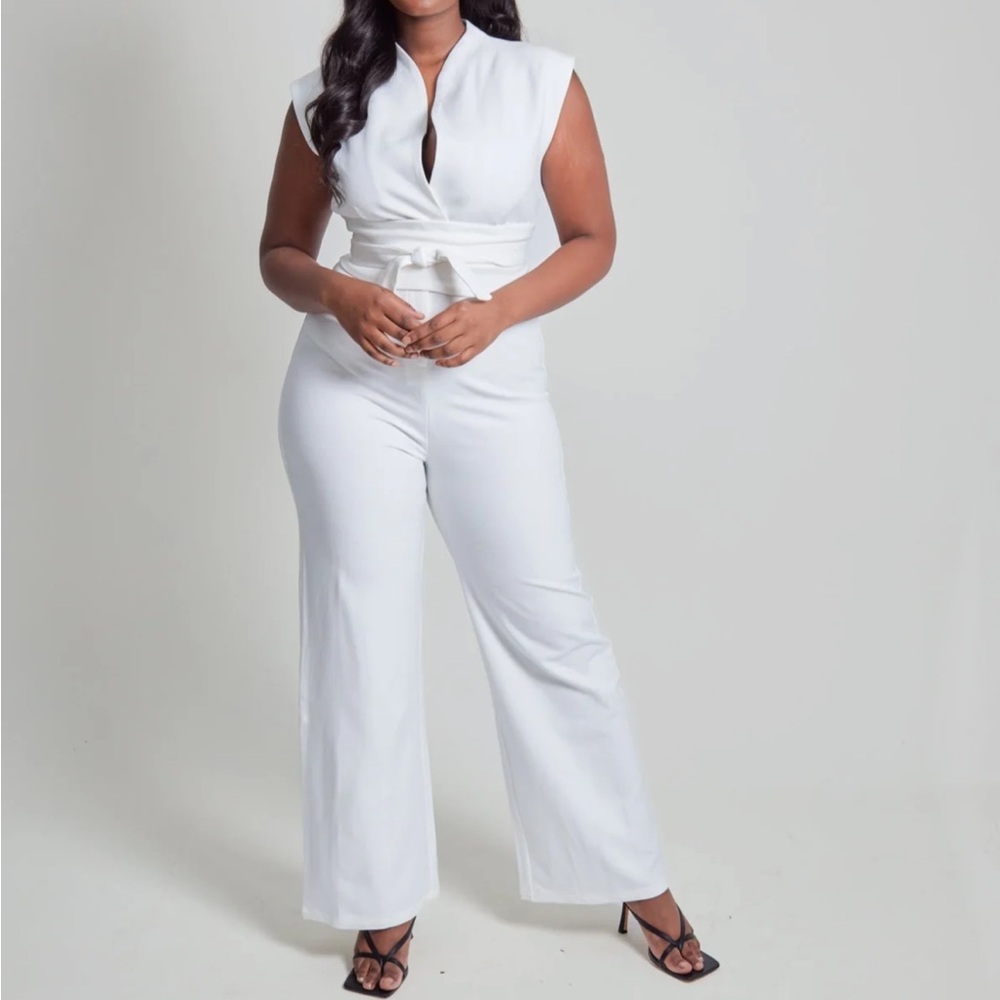 NWT White Jumpsuit